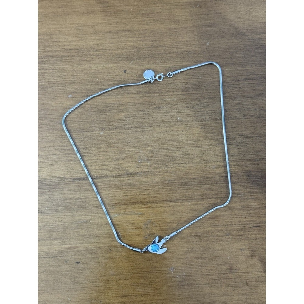 Marc Jacobs silver‎ bird necklace with blue stone